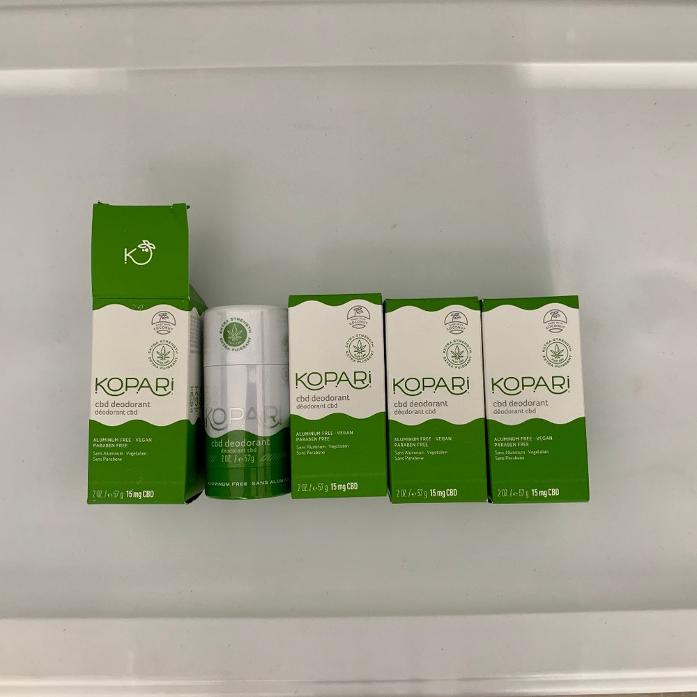 4 pcs new deodorant aluminum free vegan paraben free 2 ounce extra strength